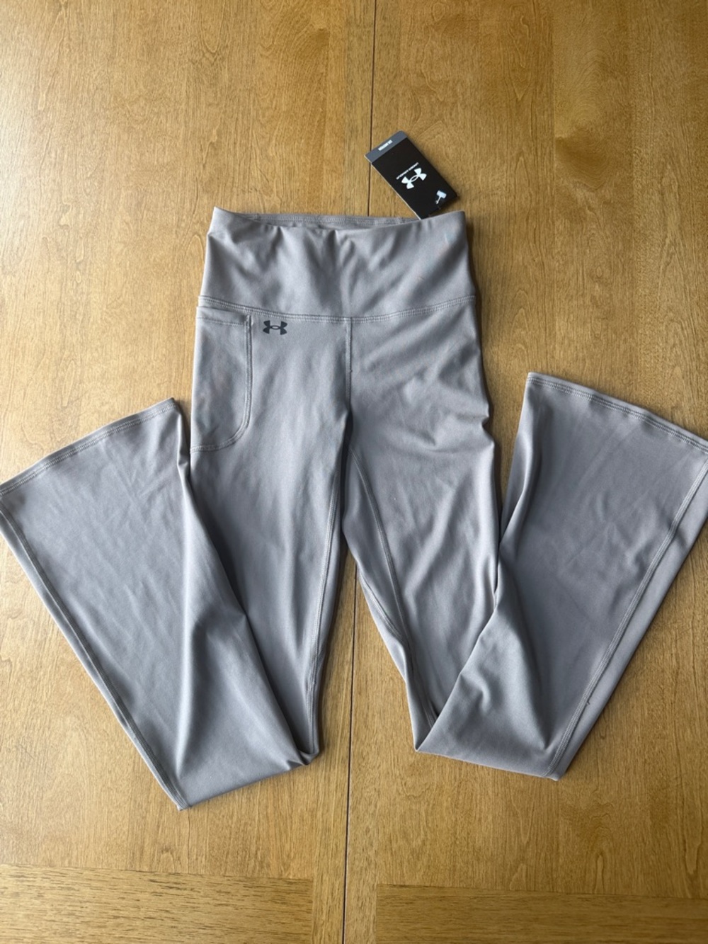 Under Armour Light Gray Motion Flare Pant Leggings